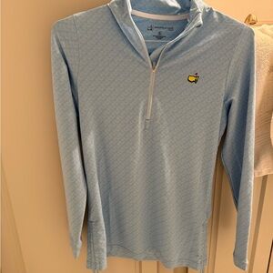 Magnolia Lane Tech MASTERS logo Women's Light Blue Pullover
